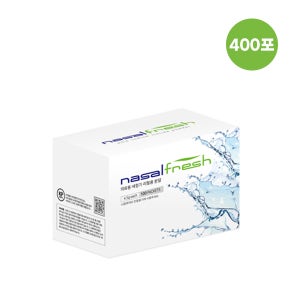 나잘후레쉬 500ml 전용 코세척 생리 식염수 분말 400포 4.5g 코청소 +거치대 포함