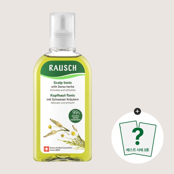 [라우쉬] 스위스허벌 정수리 냄새 케어 수분진정 토닉 200ml+GIFT