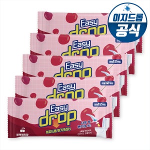 이지드롭 일회용 변기크리너 리필 블랙체리향 5팩