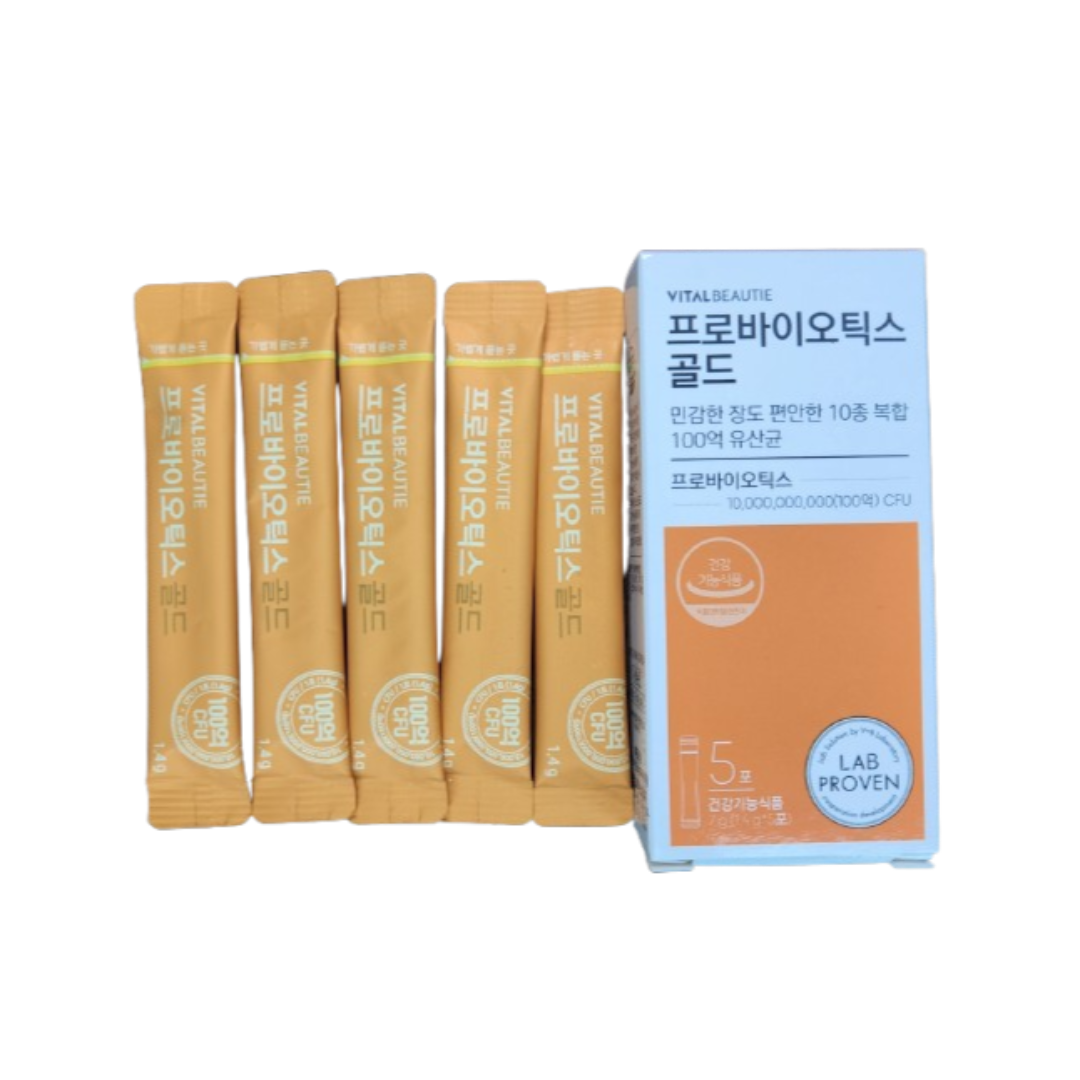 <b>바이탈뷰티</b> 프로바이오 골드 <b>30일분</b> 30포 (시음용)