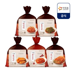 아워홈 맛김치, 포기김치, 매운김치, 총각김치, 열무김치 900g 택2