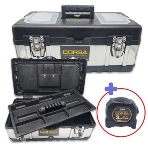코르사 공구함 공구통 스테인레스 다용도 멀티박스 CSTB-14B