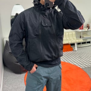 (M/L) 24SS 트윈 매쉬 고프코어 바람막이 지퍼 후드 집업 자켓 2COLOR