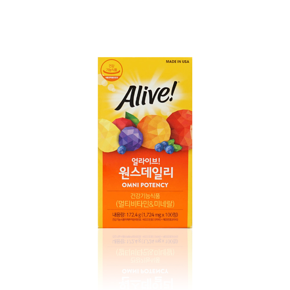 네츄럴라이프얼라이브 얼라이브 원스데일리 100캡슐