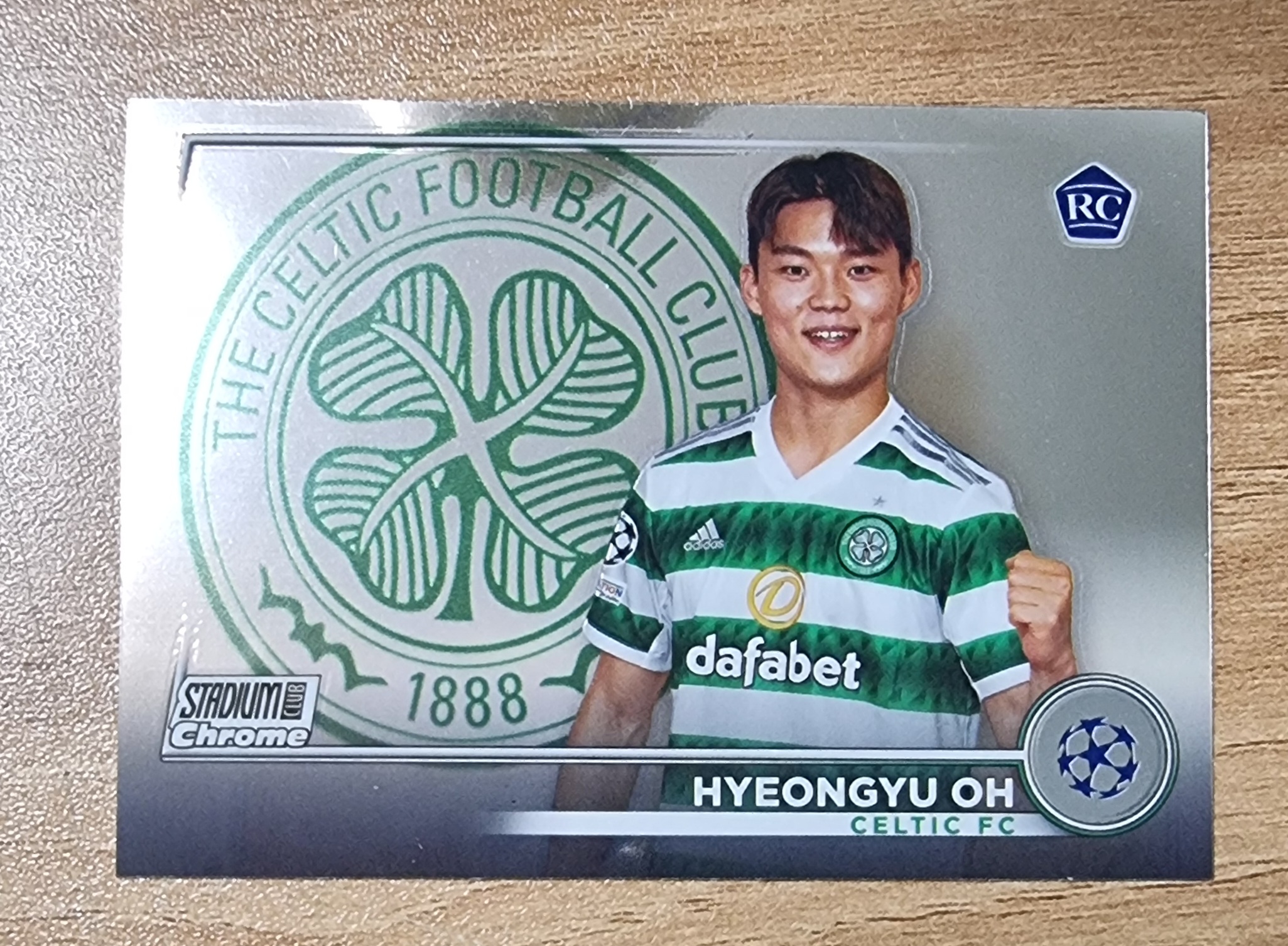 오현규 루키 RC 2022-23 Topps Stadium Club Chrome UEFA No-91 축구카드