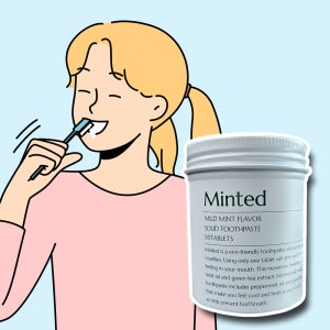 민티드 고체치약 마일드민트 불소 올리브영 씹는 기본 90정