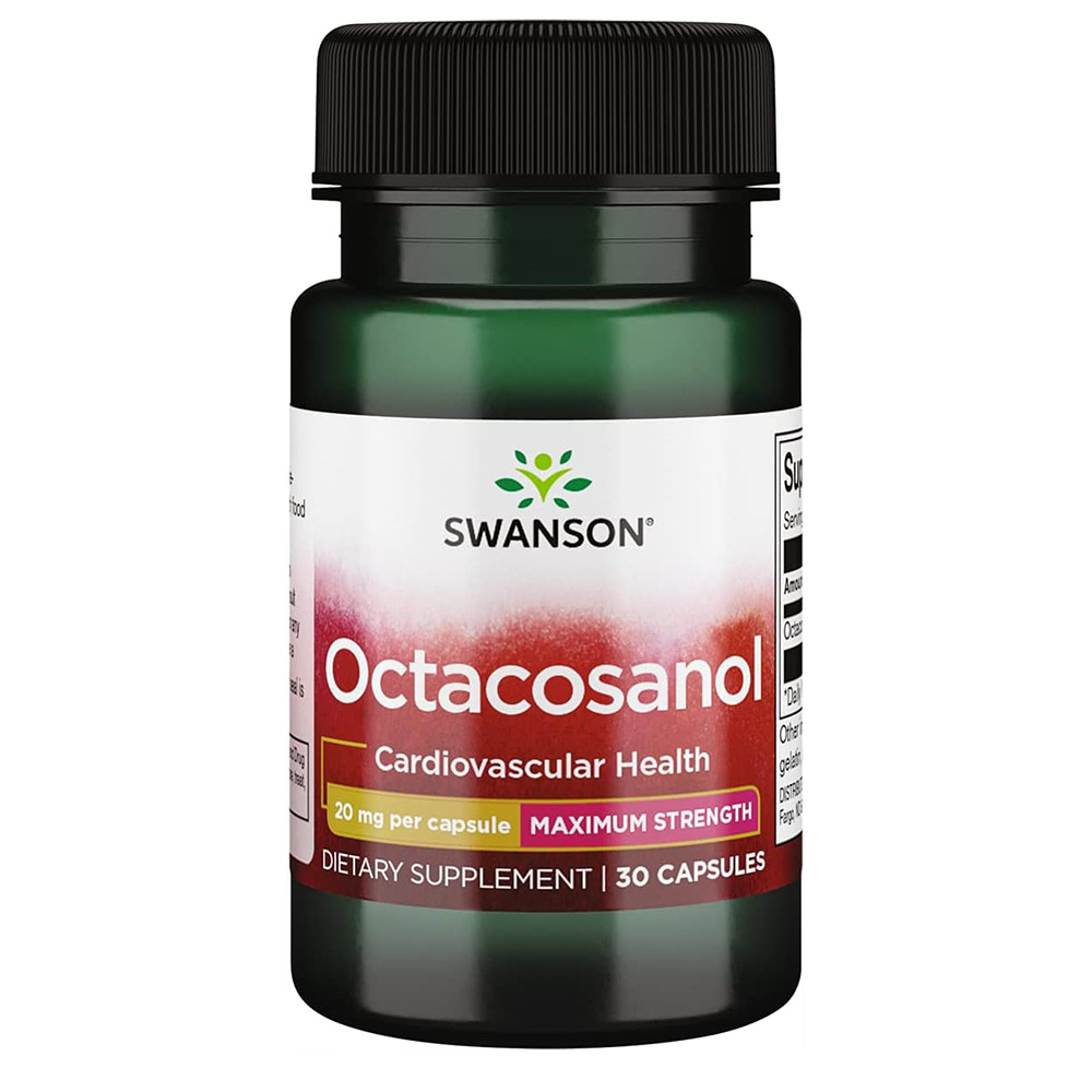 Swanson - <b>Octacosanol</b> 스완슨 옥타코사놀 20mg 30정