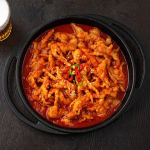홈스쿡 무뼈국물닭발 700g (냉동) 국내산 뼈없는 매운 불 캠핑음식