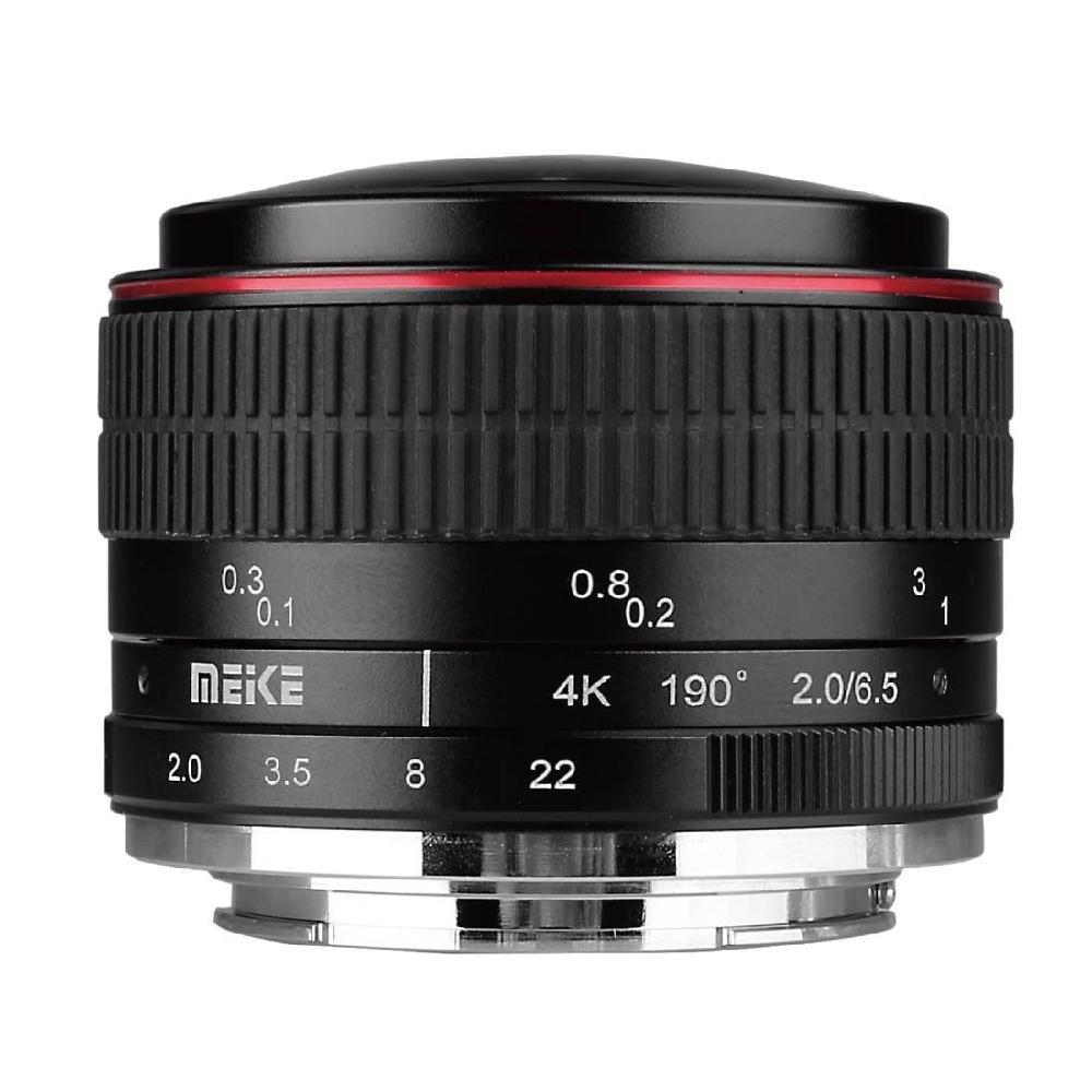 MEKE 6.5mm F2.0 수동 어안 렌즈 미러리스 X 마운트 호환