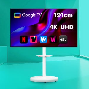 베르켐 삼탠바이미 75 4K UHD 구글 이동식 TV 삼텐바이미 티비 세트 191cm