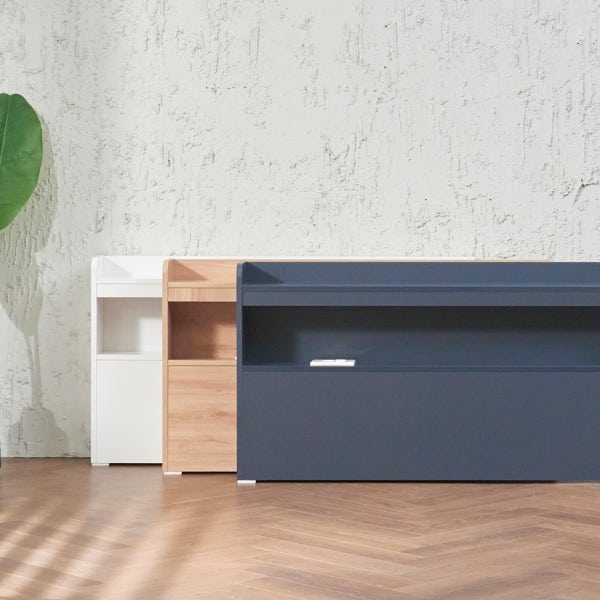 저상형 낮은 선반 LED 조명 헤드보드 국산 수납 SS(1120mm)