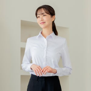 여성 면접 셔츠 블라우스 화이트 남방 와이셔츠 기본 남방 빅사이즈 반팔 긴팔