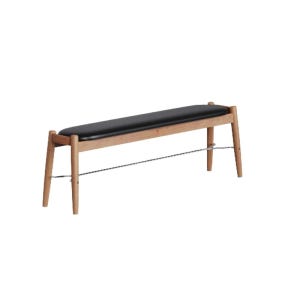 거실 폭좁은벤치 침대 옆 체리우드 벤치 원목 식탁의자