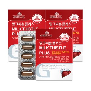 그린코어 밀크씨슬 플러스 60캡슐 3박스(6개월분) 간건강