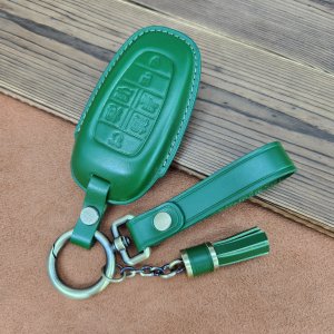 테라모 3D 가죽 스마트 키케이스 키홀더 제네시스 G80 GV70 GV80 차 키커버