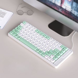 랑투키보드 유선 텐키리스 기계식 모드 게이밍 LED LANGTU LT84 RGB 키캡