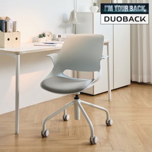 [슈퍼적립]듀오백 QA6W1S 대학생 집중력 공부용의자 높이조절 패브릭 튤립 책상의자