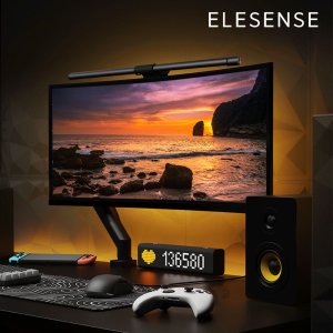 엘레센스 2in1 모니터 조명 라이트바 후면 조명 책상 컴퓨터 게이밍 E1132
