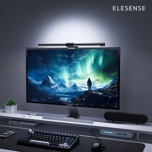 엘레센스 2in1 모니터 조명 라이트바 LED 스탠드 램프 후면 조명 E1132
