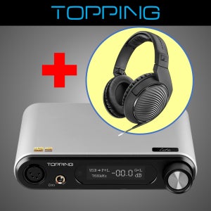 TOPPING 토핑 DX5 LITE DAC 헤드폰앰프 젠하이저 HD200 PRO 헤드폰