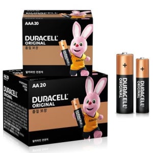 듀라셀 알카라인 건전지 AA 20p + AAA 20p, 40개, 1세트