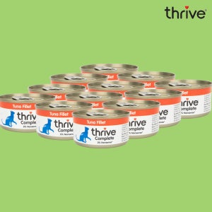 쓰라이브 캔 고양이 주식캔 습식사료 참치, 75g, 12개