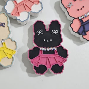 치마모루인형 블랙 큐빅목걸이 차량용 석고방향제 무향 내차꾸미기 새차선물