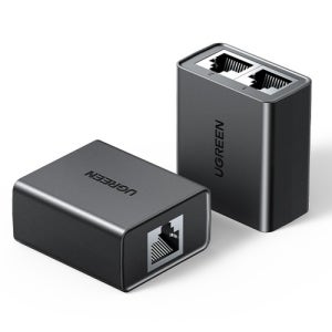 유그린 RJ45 랜 연장 송수신 분리기 이중 분배기 커플러 2개 한셋 U-50923