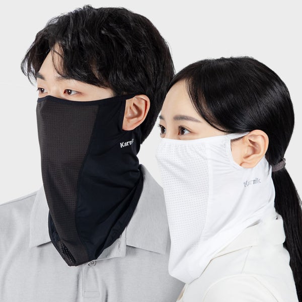 카르닉 자외선차단 마스크 골프 러닝 얼굴 햇빛가리개 안면 자전거 운동 쿨 메쉬 CEM