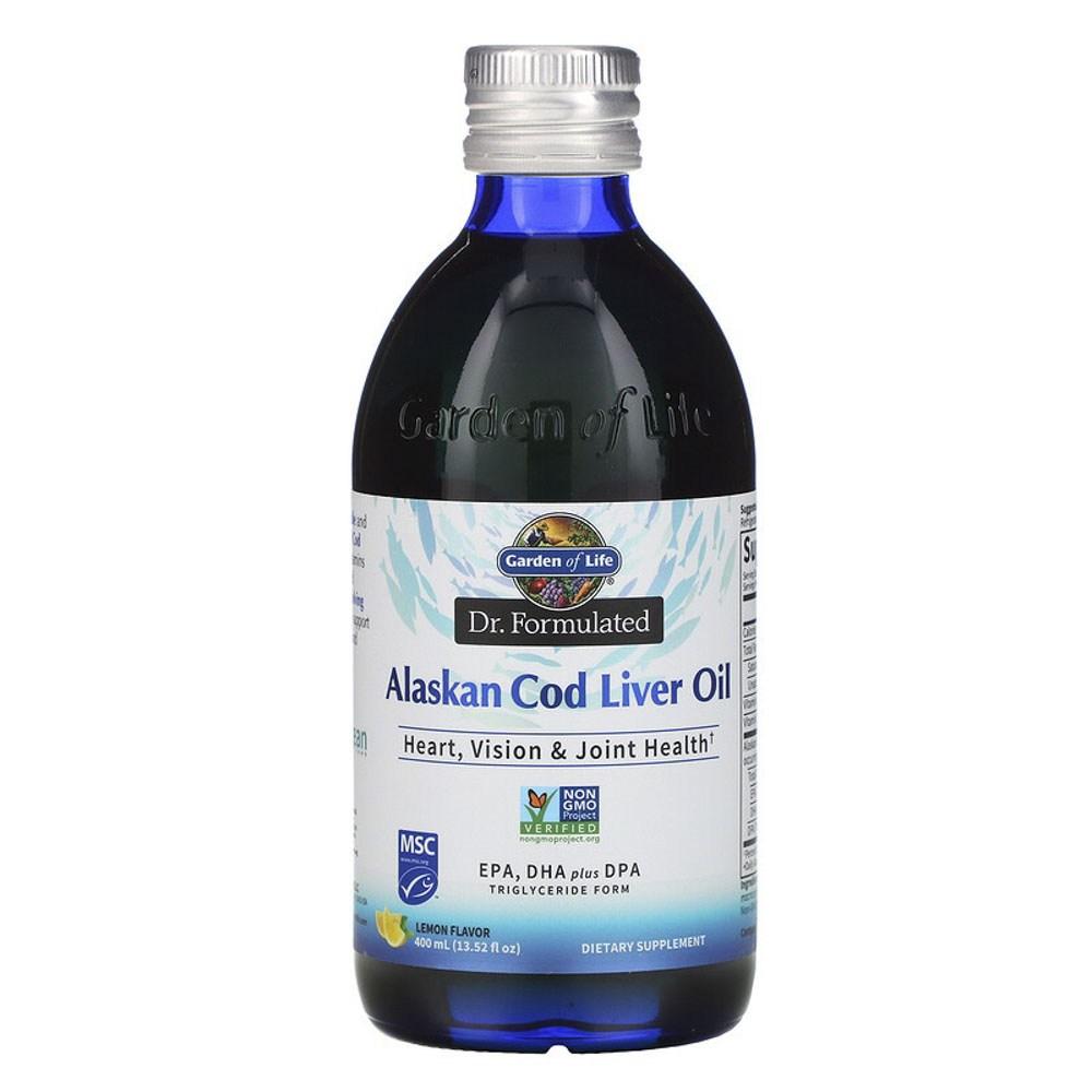 가든오브라이프 플러스 맛 <b>알래스칸</b> <b>EPA DHA</b> 간유 DPA 레몬 대구 400ml 남극