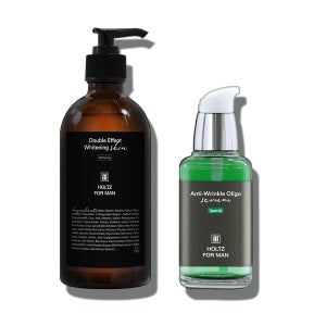 홀츠포맨 남성 남자 미백 스킨 토너 300ml 피토 올리고 세럼 에센스 60ml 2종 세트 주름개선 탄력 기능성 화장품