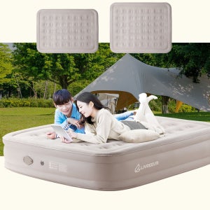 원터치 에어매트 캠핑매트 1인용 2인용 캠핑용 두꺼운 에어침대