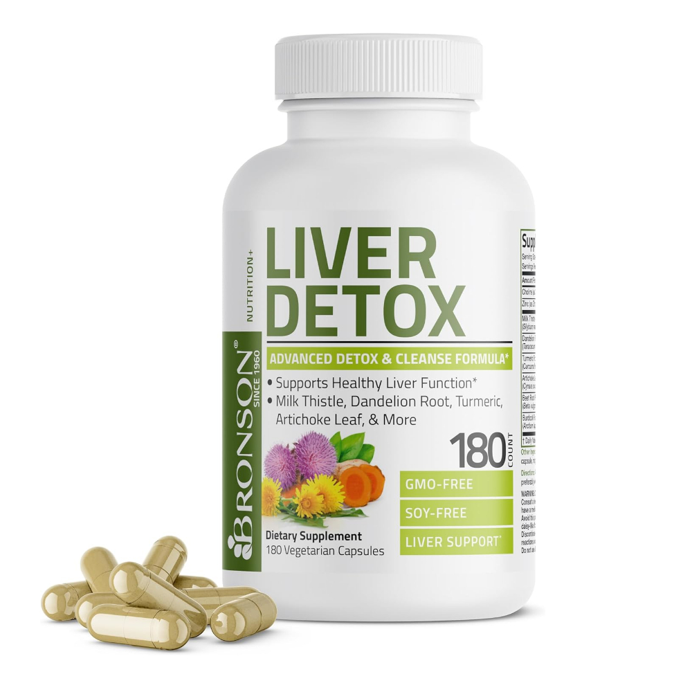 브론슨 liver detox 밀크씨슬 300mg 180 베지캡슐 <b>민들레추출물</b> 리버디톡스