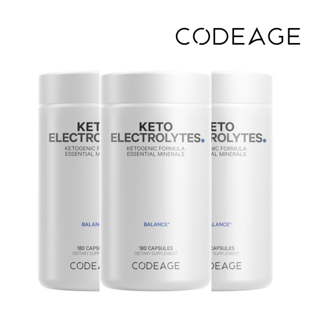 코드에이지 케토 전해질 칼슘 마그네슘 칼륨 180캡슐 3개
