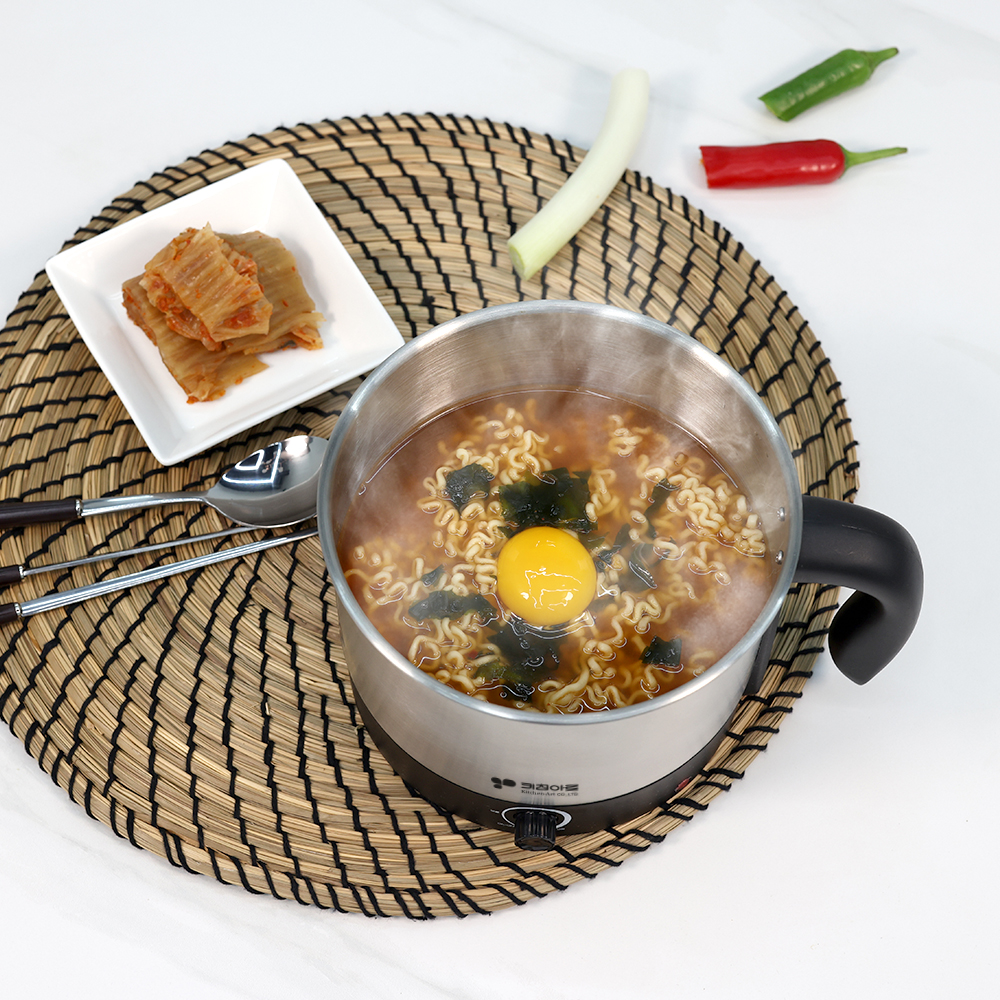 키친아트 라면 포트 멀티쿠커 전기 물끓이는 기계 휴대용 1.5L