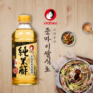 오타후쿠 준마이 쌀식초 발효 천연 양조 일본 식초 소스 초무침 초밥 김밥 500ml, 1개