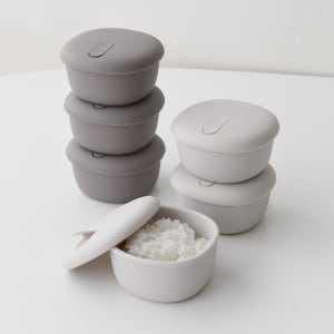 백금 실리콘 밥팩 용기 6개 냉동밥 보관 용기 소분