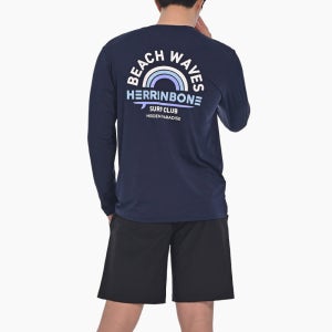 헤링본 SET 남자 래쉬가드세트 루즈핏 긴팔 수영복 스윔 비치웨어 RH365 AF309