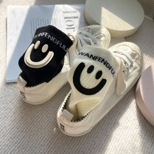 스마일리삭스 골프양말 여성 예쁜 중목 스포츠양말 롱삭스