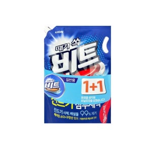 비트 액체세제 드럼용 일반용 1.55L 리필 x 2개 세탁세제