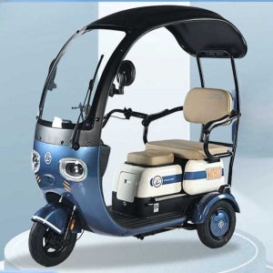 지붕 삼륜스쿠터 출퇴근 48V 노인 오토바이 삼발이