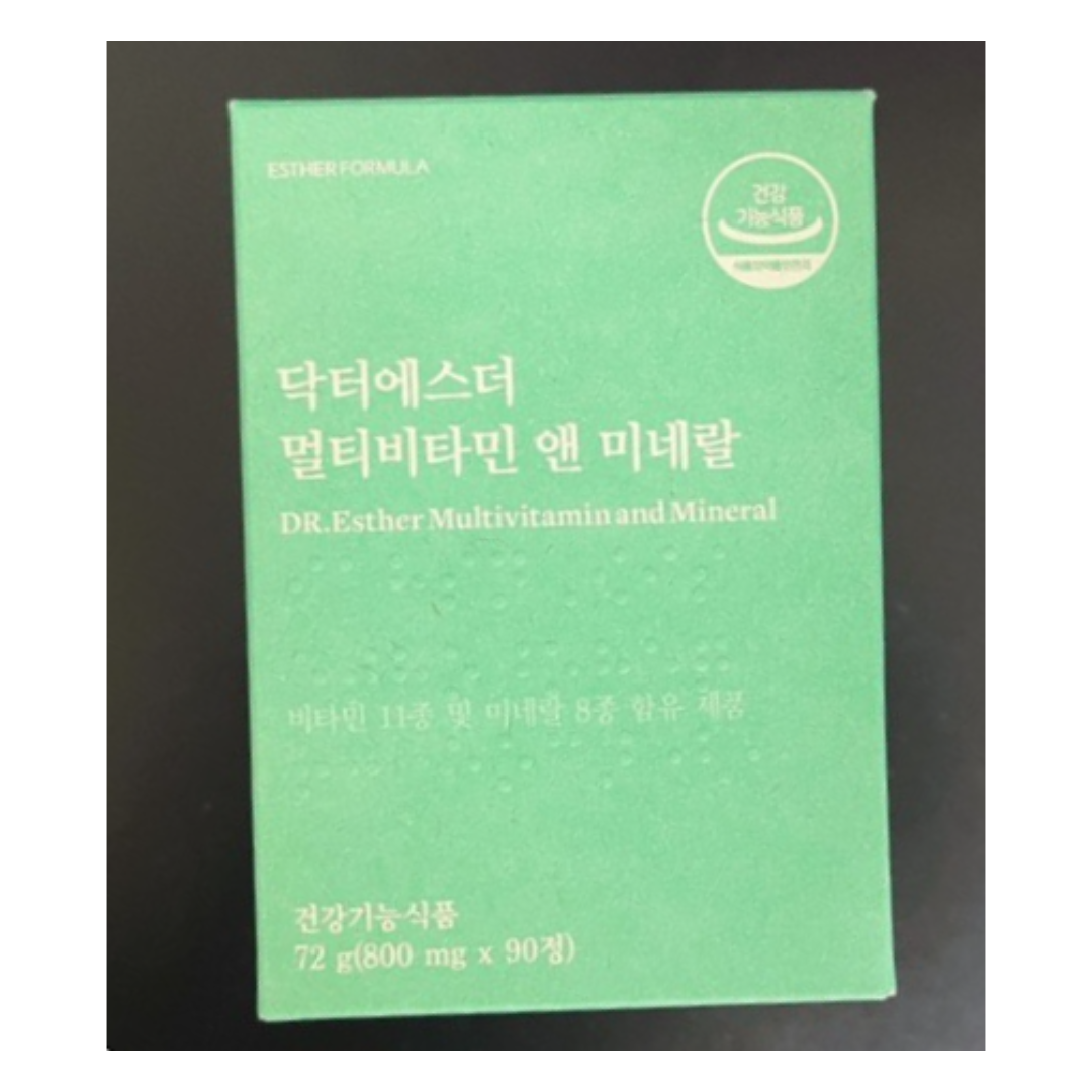 <b>닥터에스더 멀티비타민 앤 미네랄</b> 1박스 800mg x 90정