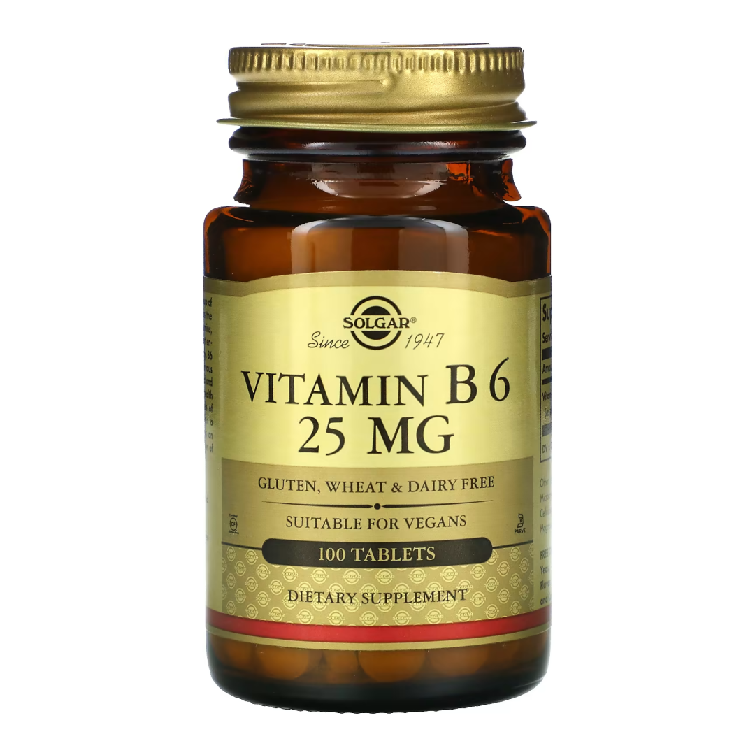 솔가 비타민B6 피리독신 25mg 100정
