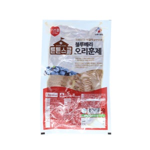 CJ 튼튼스쿨 블루베리 오리훈제 1kg 국내산 훈제오리