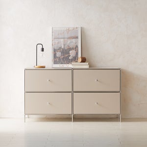 [지베스] 아이 모듈가구 PET 서랍 1400 높은거실장