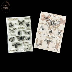 Cora Crea Crafts 코라 크리 크래프트 Bees & Insects Clear Stamp CCC 049
