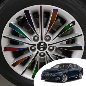 어른킹 K7 프리미어 17 18 19인치 휠 스포크 포인트 홀로그램 데칼 스티커 몰딩 튜닝 필름