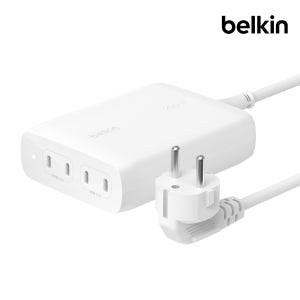 벨킨 200W C타입 4포트 GaN PD 3.1 PPS 고속 충전기 WCH015kr 갤럭시 S26 아이폰17 맥북 에어 M5 아이패드 노트북 충전