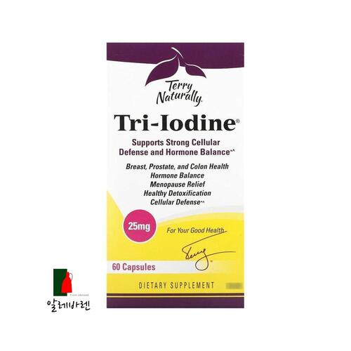 TerryNaturally 트리 <b>요오드</b> 25mg 60캡슐