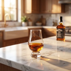 NHB 크리스탈 테이스팅 위스키 양주잔 튤립 스템잔 170ml, 1개